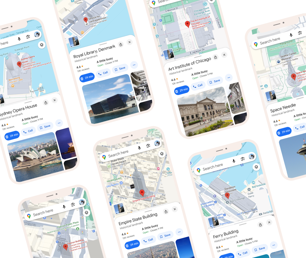 Landmark Selection - Trig 3D maps by one click